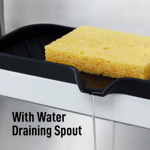 Large Silicone Sponge Holder (Black (Large) / Large (12x4))