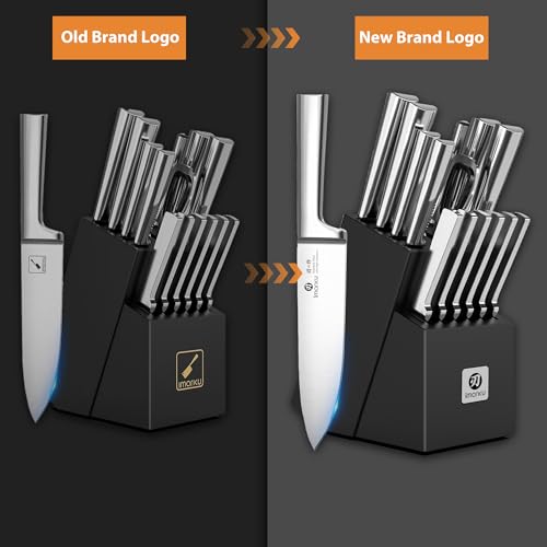 15 Piece Knife Block Set Built (Black)