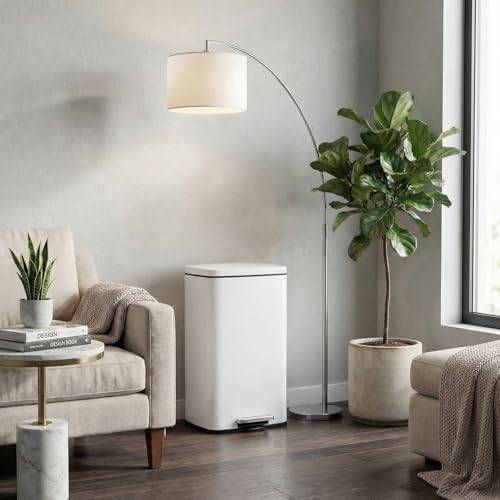 13.2 Gal Kitchen Trash Can (White / 13.2 Gal)