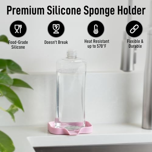 Small Silicone Sponge Holder (Pink (Small) / Small (4.9x3.3))