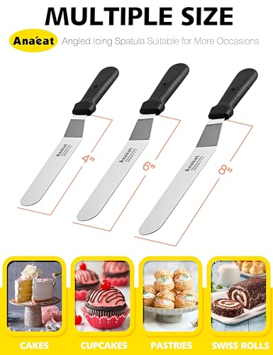 Icing Spatulas (4"+6"+8" Blades)