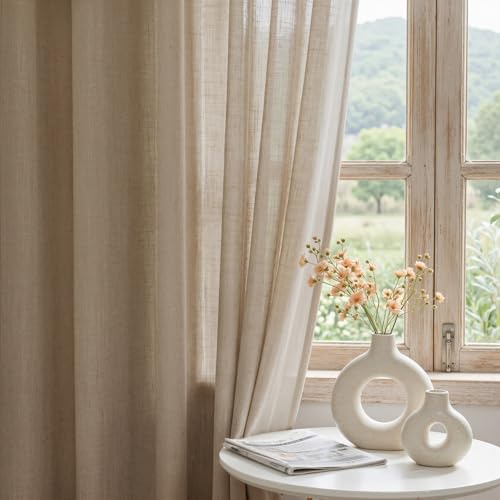 French Door Curtains for Closet Doorways (50"W x 72"L (Pack of 2) / Taupe-new)