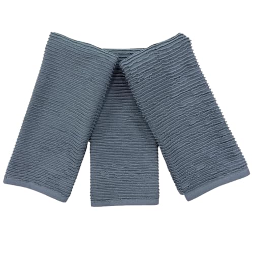 Slate Blue Gray Kitchen Hand Dish Towels (Slate Blue Grey)