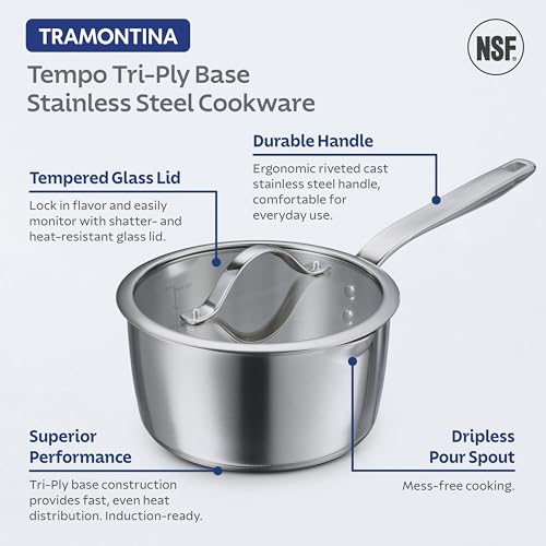 Tempo Tri Ply Base Stainless Steel 7 (Cookware Set / 7-Piece)