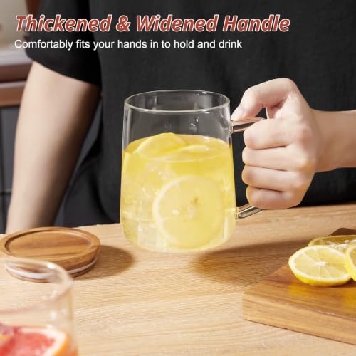 Large Glass Coffee Mugs (24OZ)