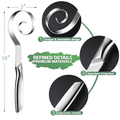 Seamless Danish Dough Whisk Stainless Steel Bread Sourdough Whisks for Cooking