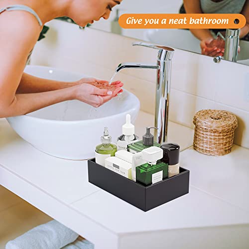 Black Bamboo Drawer Organizer (Black / 9*6*2.5 inch)