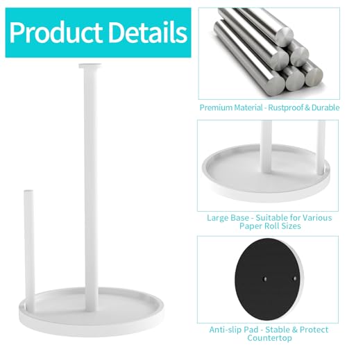 Paper Towel Holder Countertop (White)