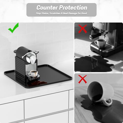 Silicone Coffee Mat (Black / 16" x 16")