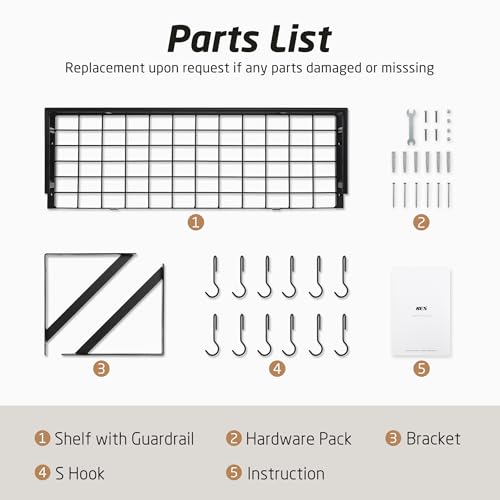30 Inch Kitchen Pan Pot Rack Wall Mounted (Matt Black / 30 inch)