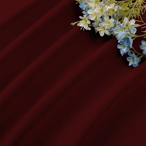Burgundy Red Blackout Curtains 72 inch Length 2 Panels Set (Burgundy Red / 52"W x 72"L (Pack of 2))