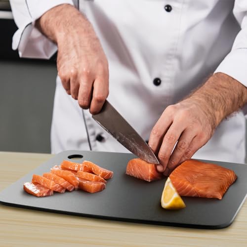 Dishwasher Safe Cutting Boards for Kitchen (Black Slate / 18"L x 12"W)
