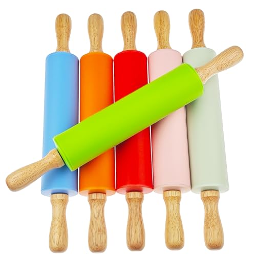 6 Pack Small Rolling Pin for Kids (12 Inch)