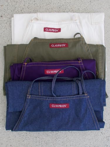 OLIVE GREEN the original split apron for potters (Olive Green)