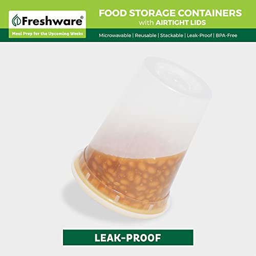 Food Storage Containers with Lids [60 Pack 8 (8, 16, 32 oz - 60 Mix Set)