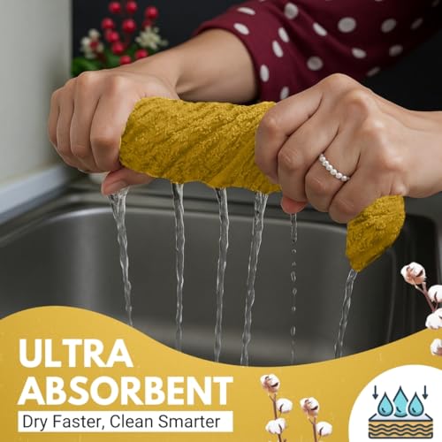 Kitchen Towels (Radiant Yellow / 15 x 25)