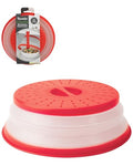 Collapsible Microwave Splatter Cover 10.5 in Medium (Candy Apple Red / Medium (10 inch))