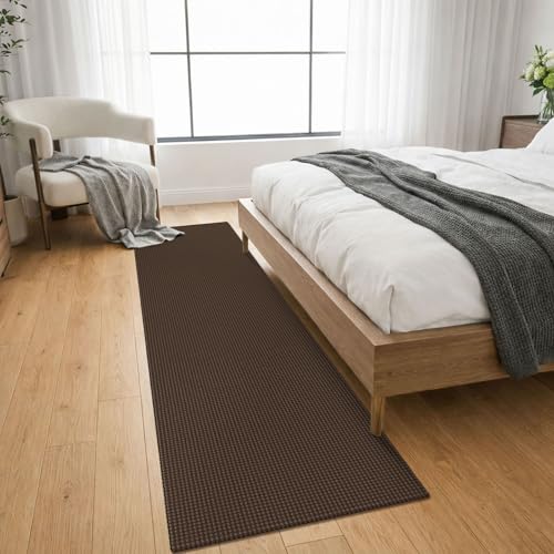 Cotton Runners for Hallway 2x8 (Brown/Dark Brown / 2' x 8' (Runner))