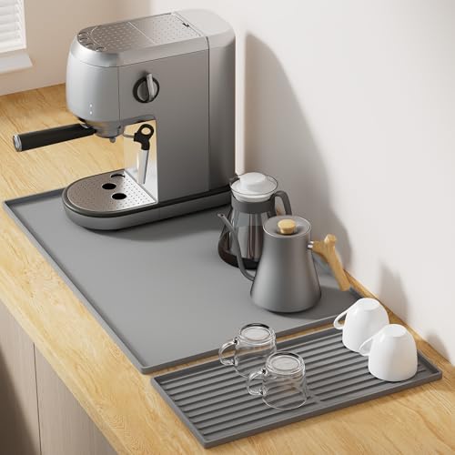 Coffee Bar Mat Set (Gray)
