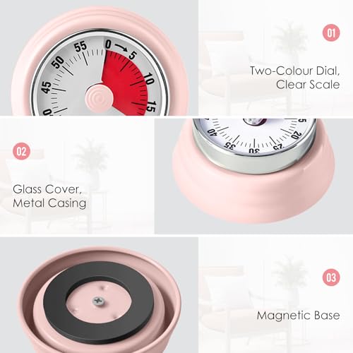 Visual Timer Teeloray 60 (Pink)