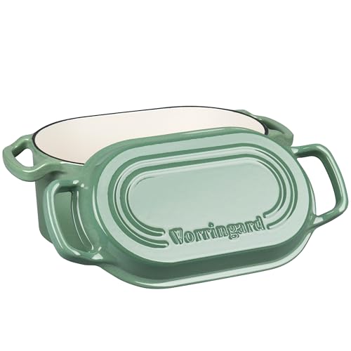Oval Dutch Oven Pot with Lid (Sage Green)