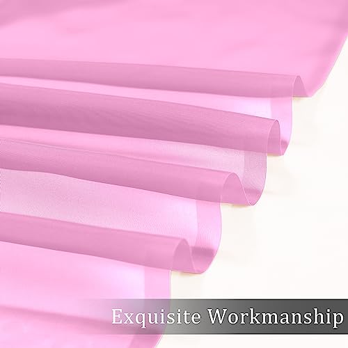 Sheer Curtains Light Pink (Pink / 42"W x 63"L (Pack of 2))