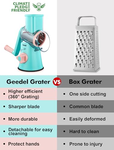 Rotary Cheese Grater (Tiffany / 3 Blades)