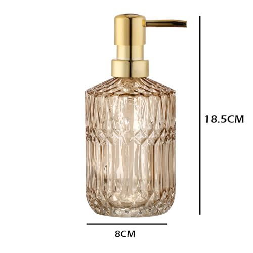 Soap Dispenser with Pump Refillable (Amber)