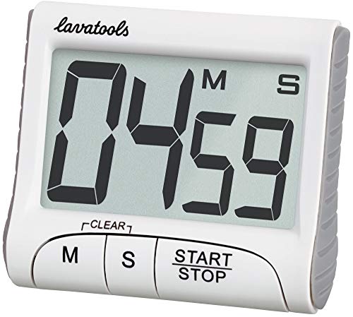 KT1 Digital Kitchen Timer & Stopwatch (Milk)
