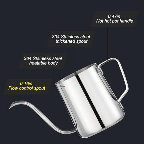 Gooseneck Kettle (Stainless Steel / 11.9 Ounces)
