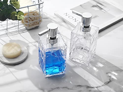 2 Pack Clear Rust Proof Soap Dispenser (Clear)