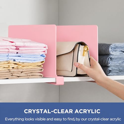 6 Pack Closet Organizers and Storage (Pink / 6 PCS)