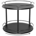 Lazy Susan Organizer 2 Tier (Black-12.4")