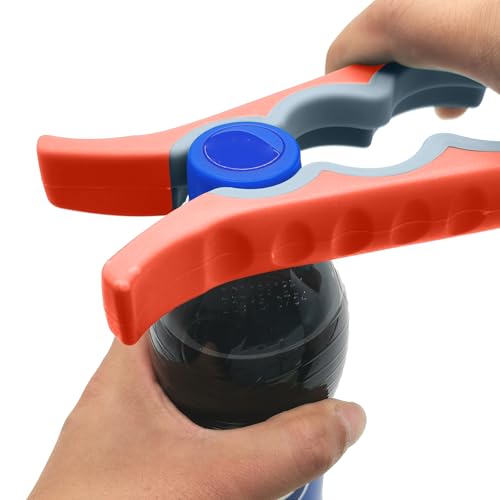 Jar Opener & Bottle Opener for Seniors with Arthritis (Orange)