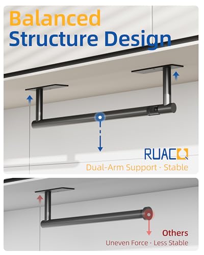 Paper Towel Holder Under Cabinet (Matte Black / Standard - Rectangle)
