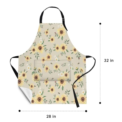 Apron with Pockets (Sunflowers 2)