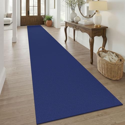 3x20 Runners Rugs for Hallway (Deep Navy Blue / 3' x 20' (Runner))