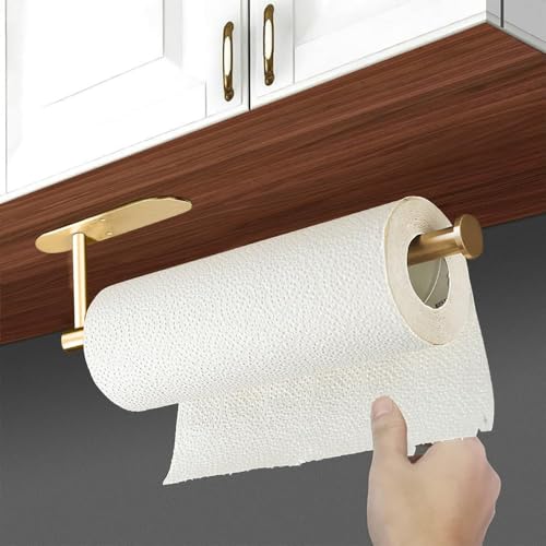2PCS Fliverly Self Adhesive Paper Towel Holder Under Cabinet Mount