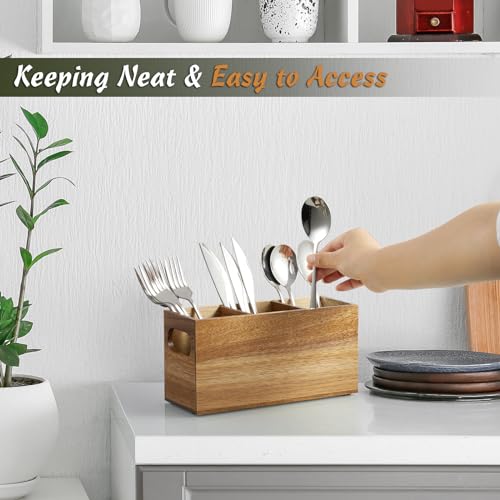 Silverware Holder (Acacia)