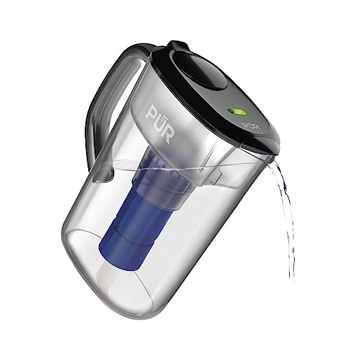 Plus 7 Cup Water Filter Pitcher with 1 Genuine PUR Filter (SMOKE)
