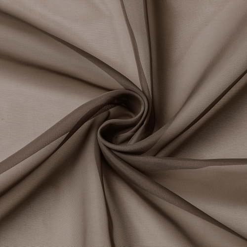 Chocolate Kitchen Curtains 30 Inch Length Tier 2 PCS (Chocolate / 42"W x 30"L (Pack of 2))