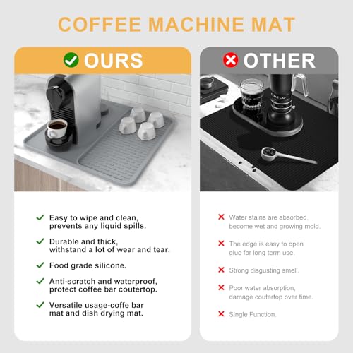 Silicone Coffee Mat (Gray / 16" x 16")