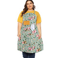 Extra Large Canvas Cotton Apron for Men & Women (Greenness)