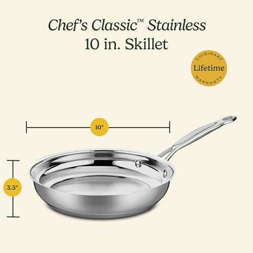10 Inch Open Skillet (Chef's Classic Stainless / 10-Inch)