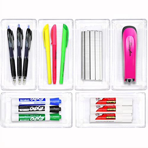 Clear Desk Drawer Organizer (Medium Size)