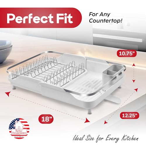 Expandable Dish Drying Rack (Large / White)