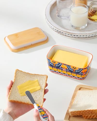KRVI Butter Dish with Lid (Andalusian Breeze)