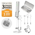 Rechargeable Handheld Milk Frother Wand with Stand