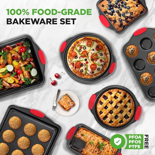 10 Piece Nonstick Kitchen Oven Baking Pans (10-Piece Set)