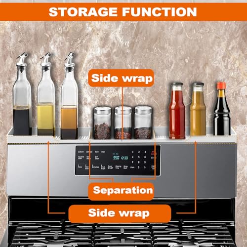 Stove Top Shelf 30 Inch (White / 30" Standard Size)